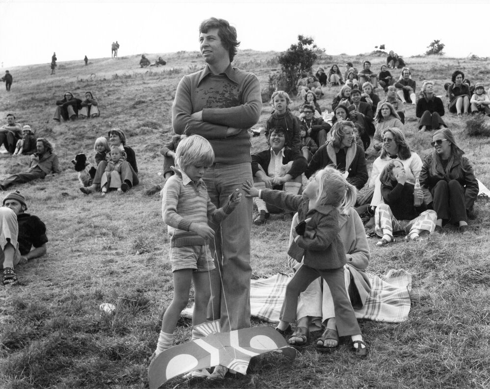 Kite flying at MacAlister Park, Berhampore