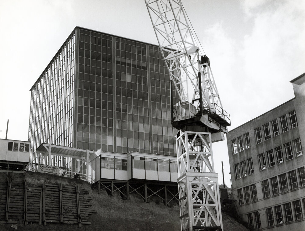 Building construction on Lambton Quay