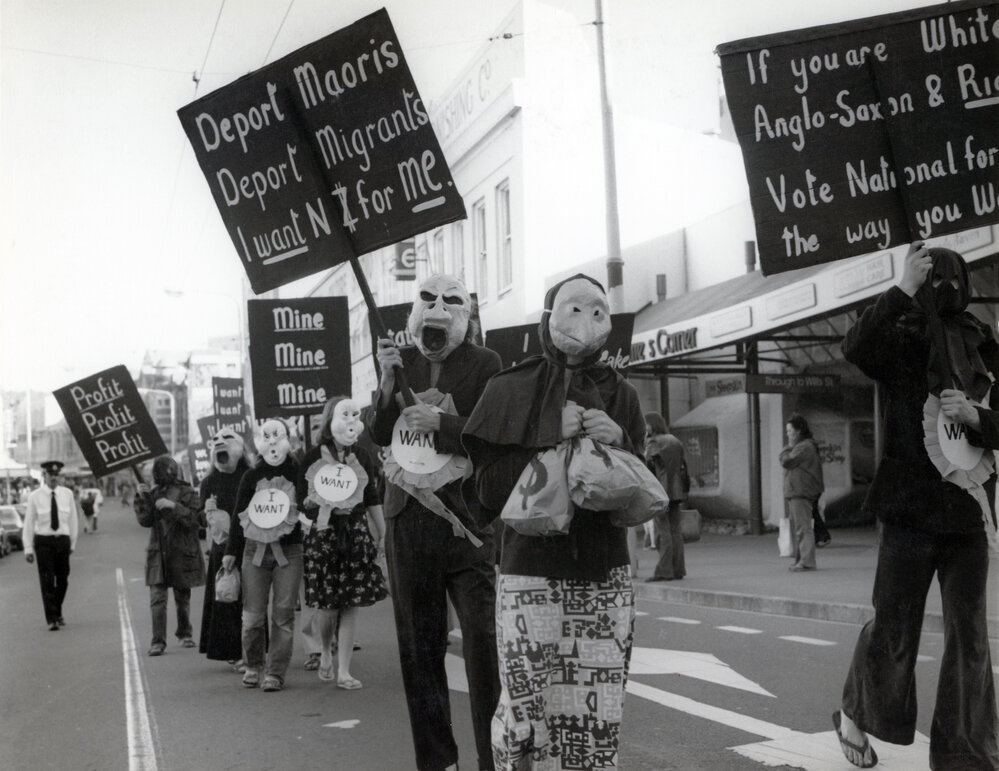 Protest march, Manners Street