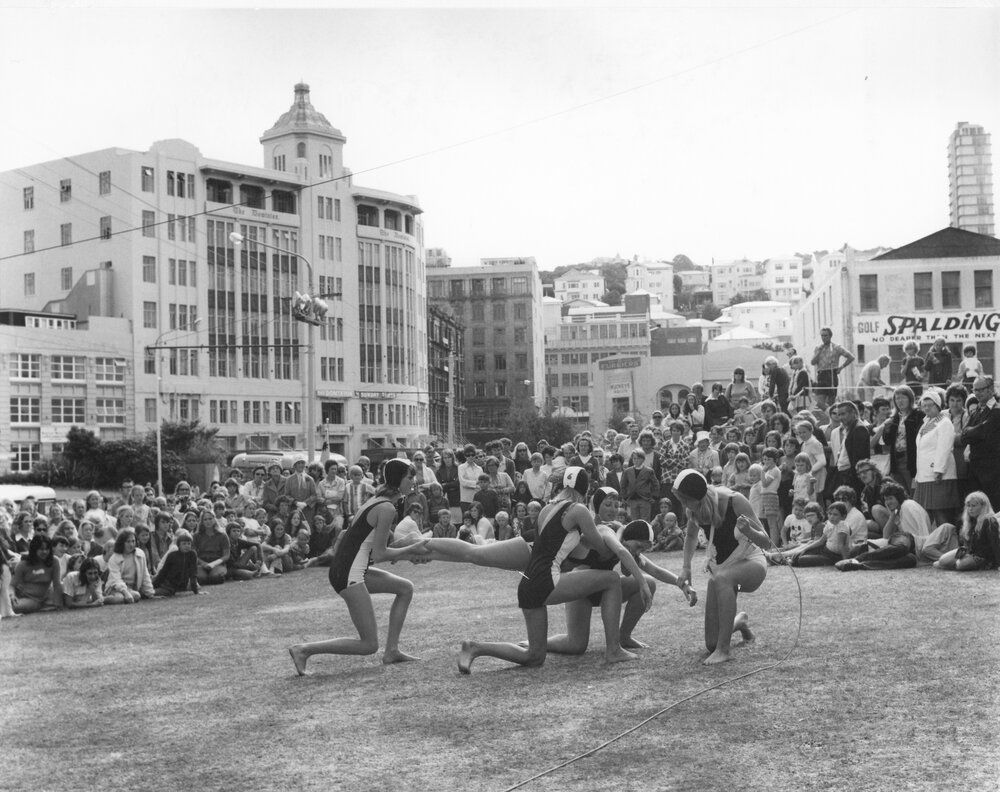 Surf Lifesaving demonstration on the Civic Lawn