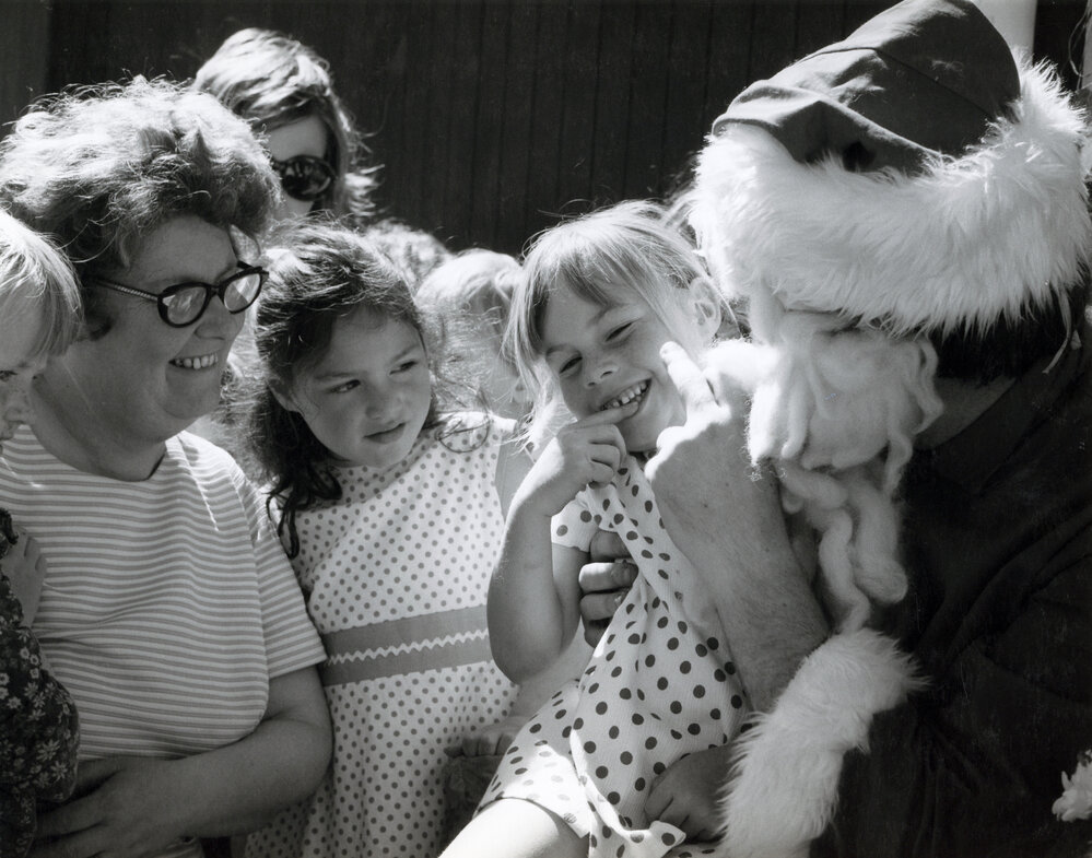 Father Christmas at a charity fair 