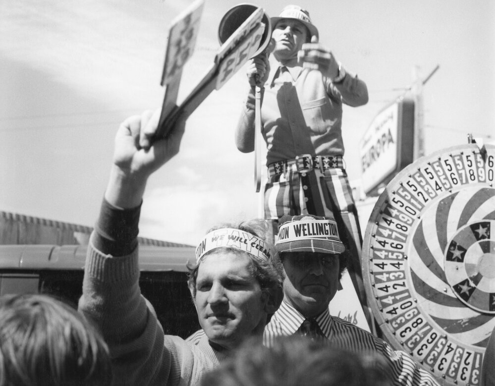 Raffle at a charity fair