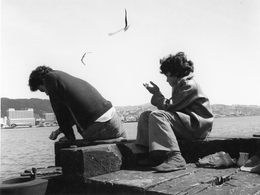 Fishing from the Overseas Terminal wharf