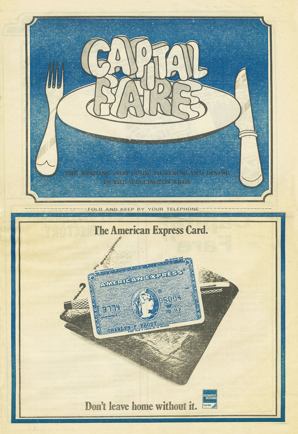 Capital Fare : The Evening Post guide to wining and dining in the Wellington area