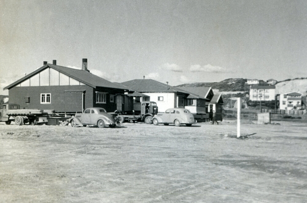 Relocated houses on Rongotai Road