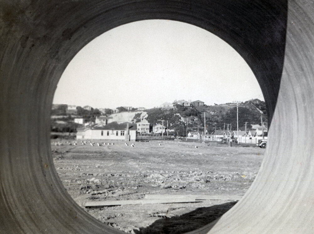Reclaimed land, Rongotai Road