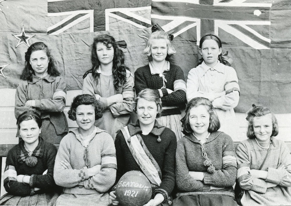 Seatoun School, Girls Basketball Team, 1921