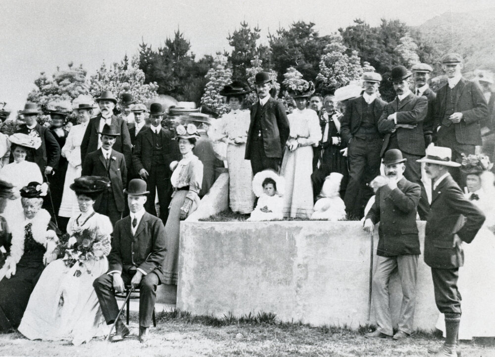 Garden party at 'The 'Rawson's', Seatoun, 1907