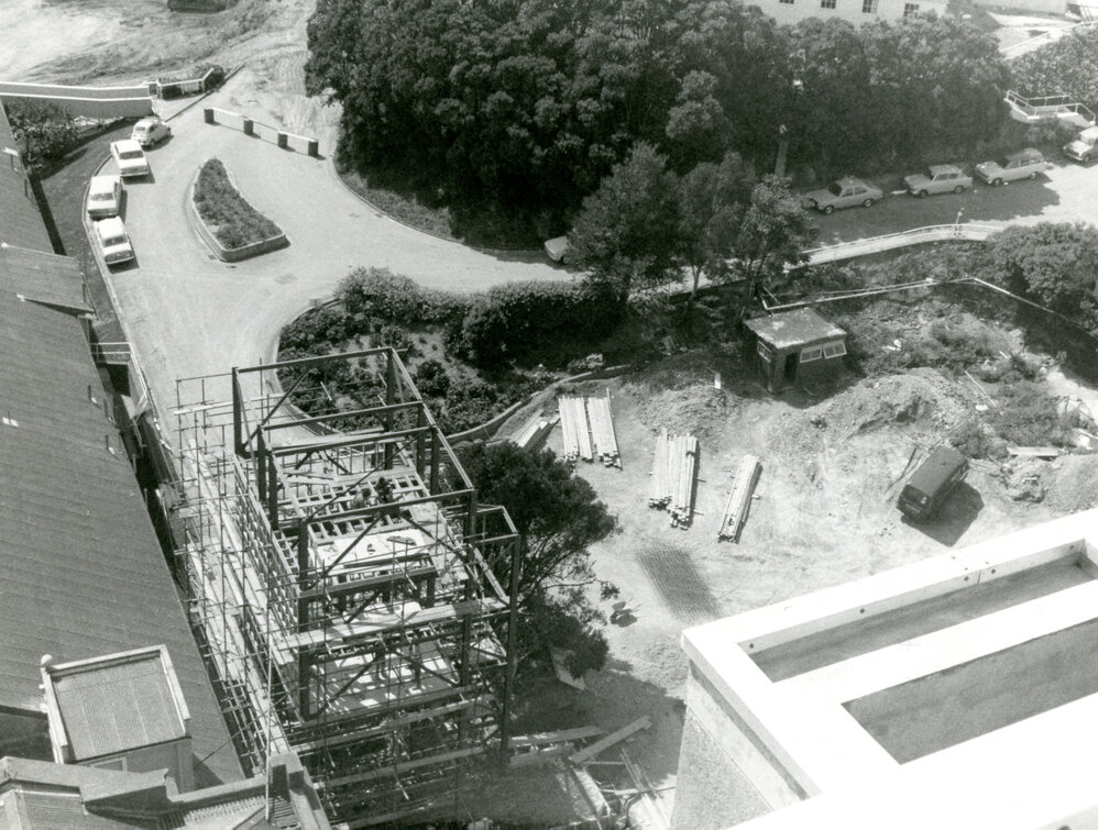 Lift shaft construction, Wellington Hospital