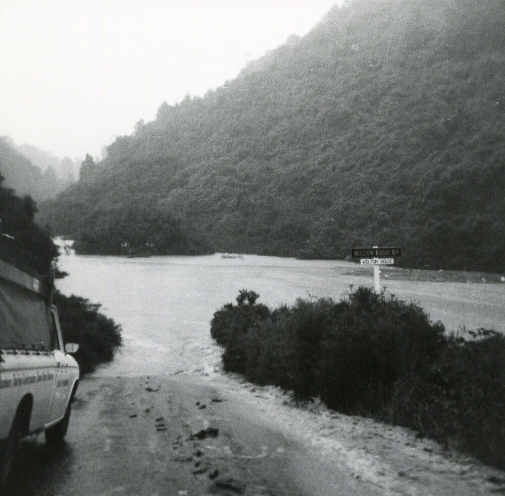 Flooding at the intersection of Churchill Drive and Blackbridge Road