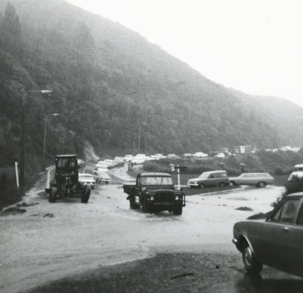 Flooding at the intersection of Churchill Drive and Blackbridge Road