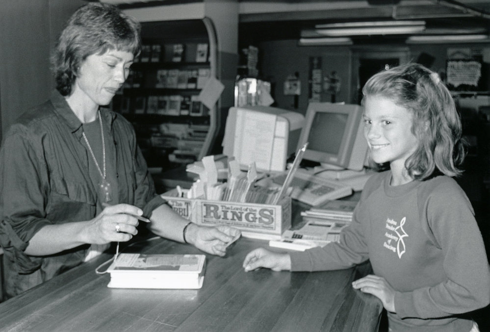 Issuing the first cassette from the children's video collection 