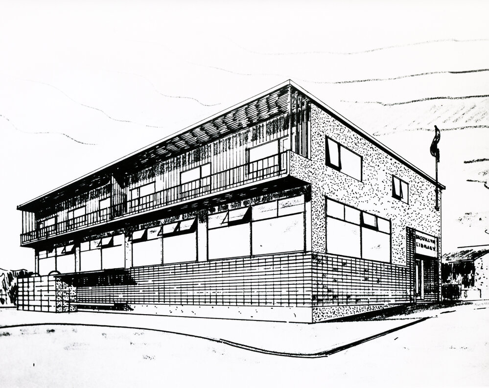 Early design proposal for the Brooklyn Library