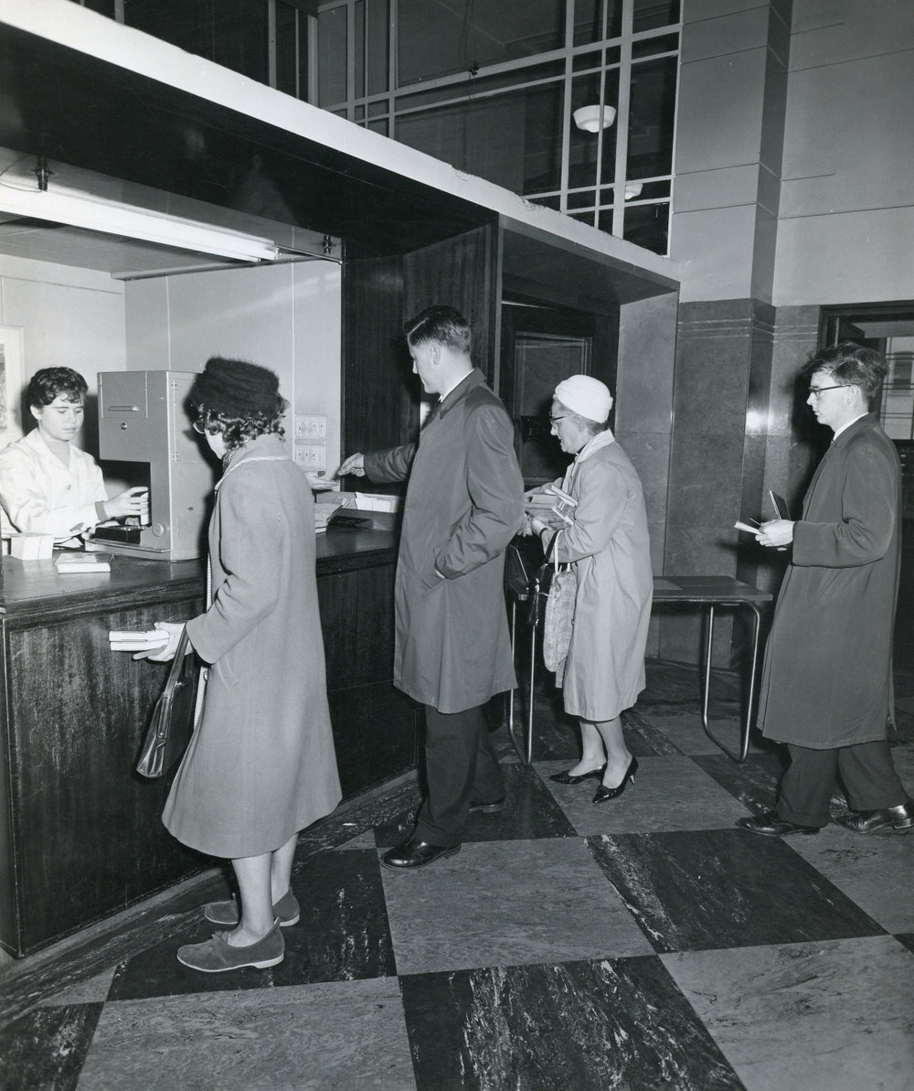 Issues desk at the Central Library