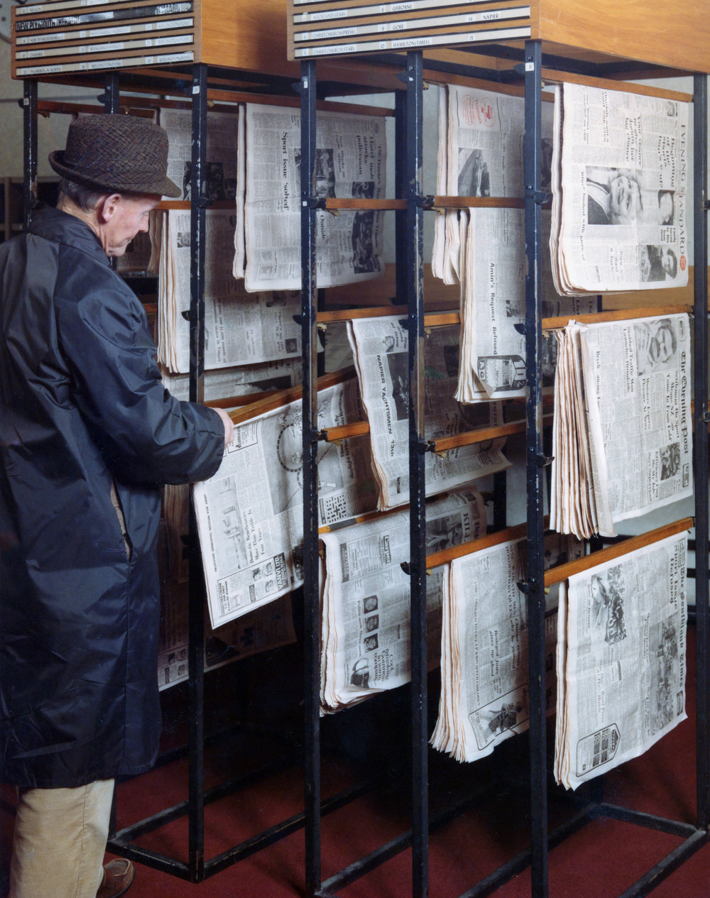 Newspaper collection at the Central Public Library