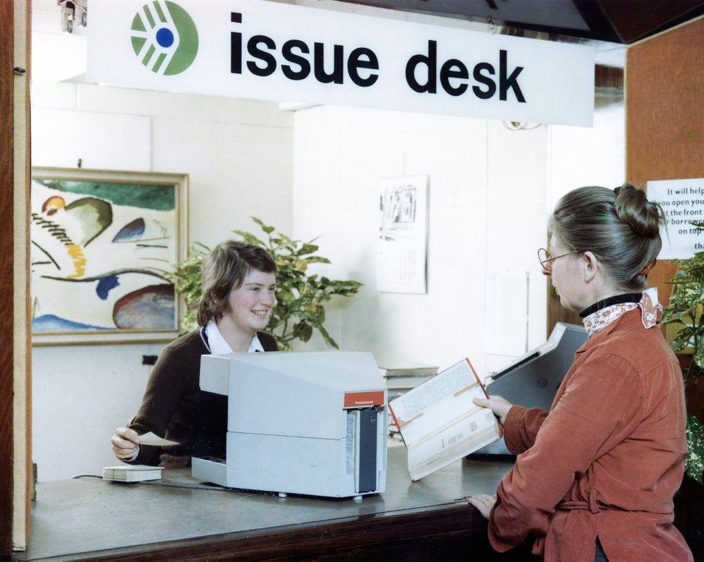Issue Desk at the Wellington Central Public Library