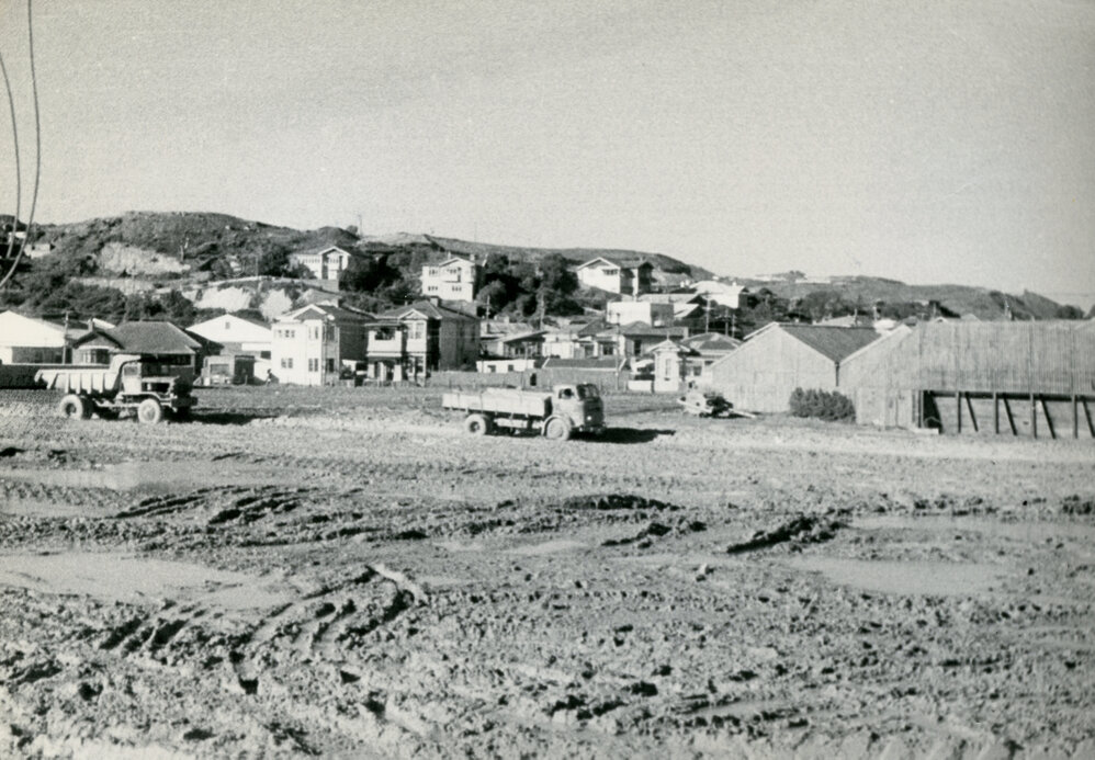 Reclaimed land in Rongotai