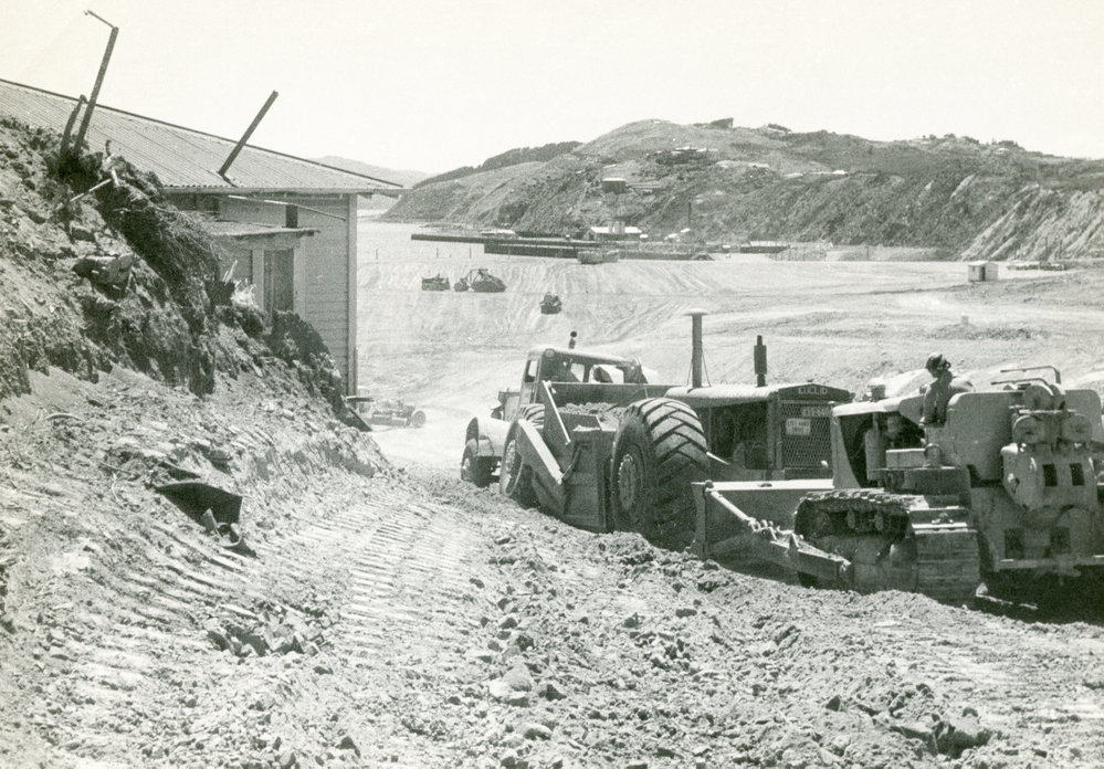 Airport runway construction