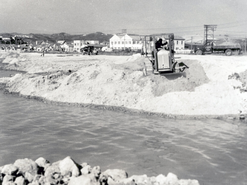 Reclamation at Seatoun Road