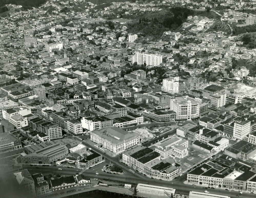 Aerial view of Wellington City