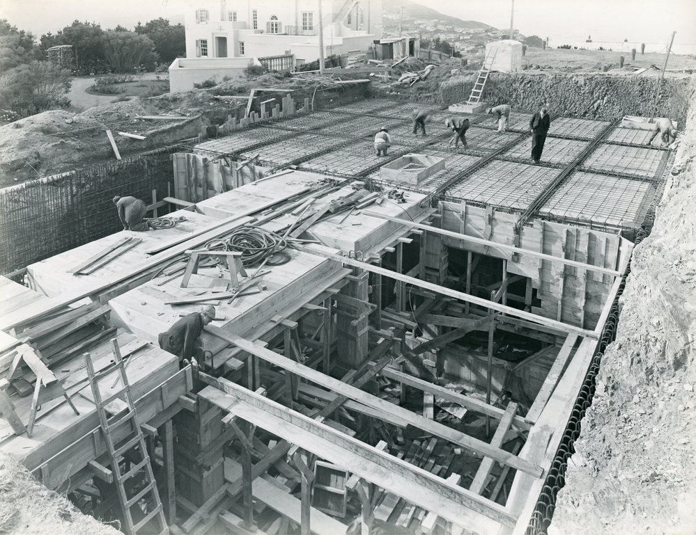 Construction of Messines Road reservoir