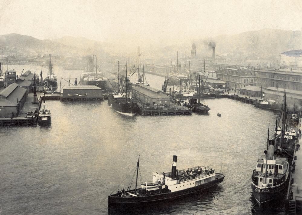 Elevated view of Queens Wharf