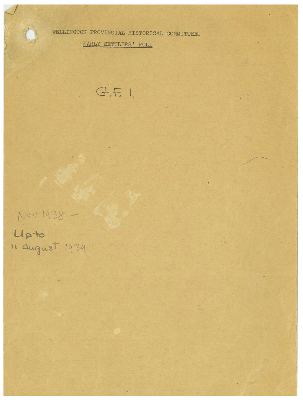 The Scholefield Papers, Vol. 21 [MISC 1] 