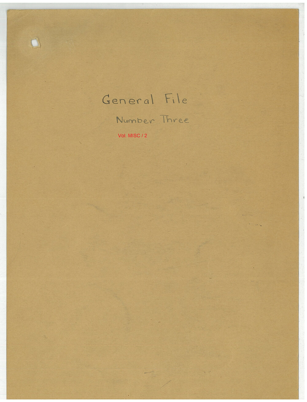 The Scholefield Papers, Vol. 22 [MISC 2] 