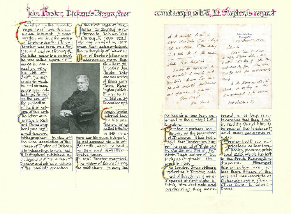 Letter from John Forster to R. H. Shepherd