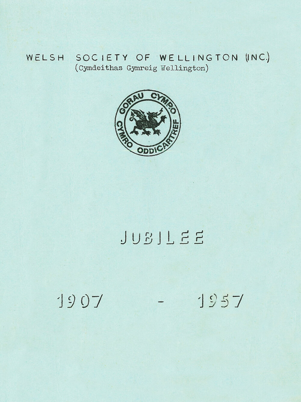 Welsh Society of Wellington Jubilee