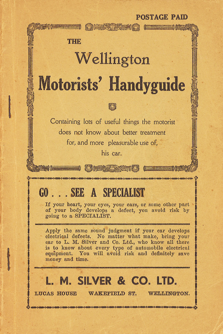 The Wellington Motorists' Handyguide