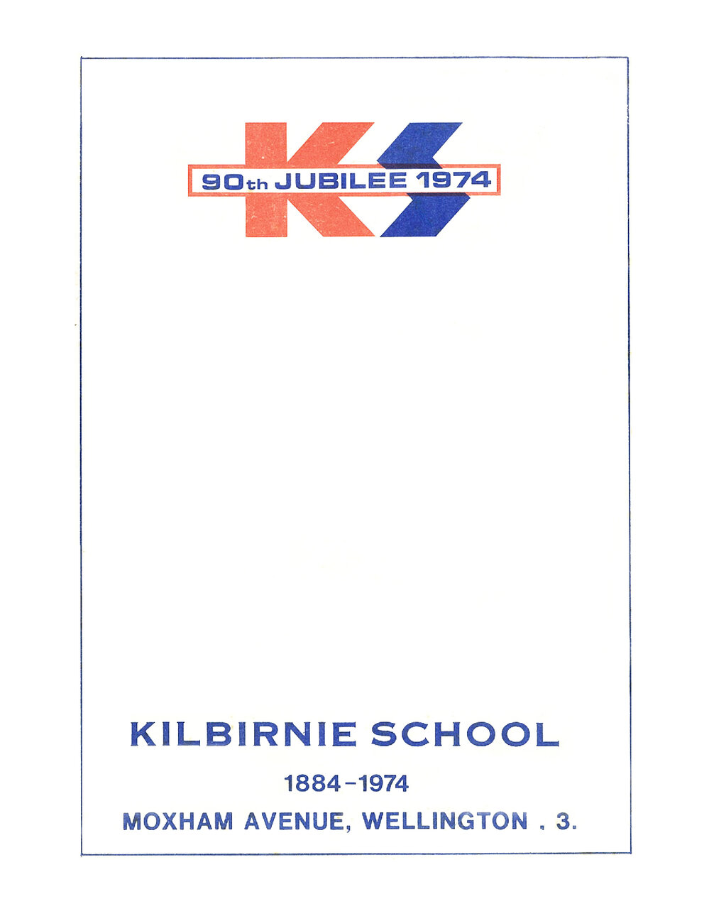 Kilbirnie School 90th Jubilee 1974