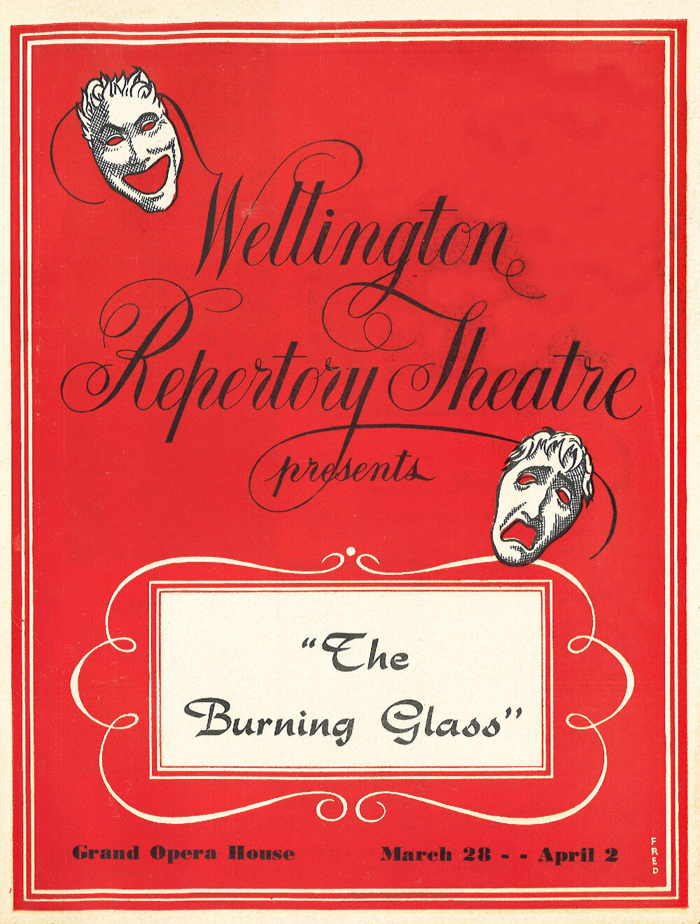 Wellington Repertory Theatre: "The Burning Glass"