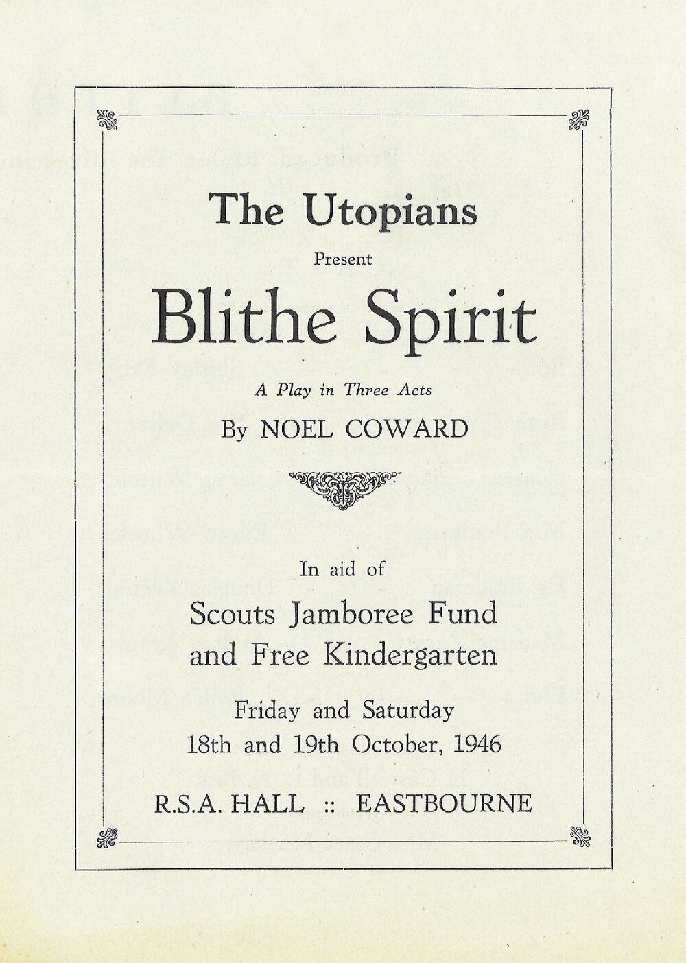 The Utopians: "Blithe Spirit"