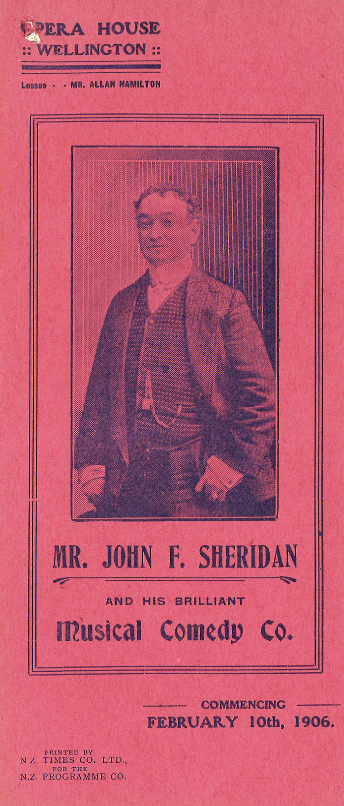 John F. Sheridan: "Fun on the Bristol" and "The Lady Slavey"