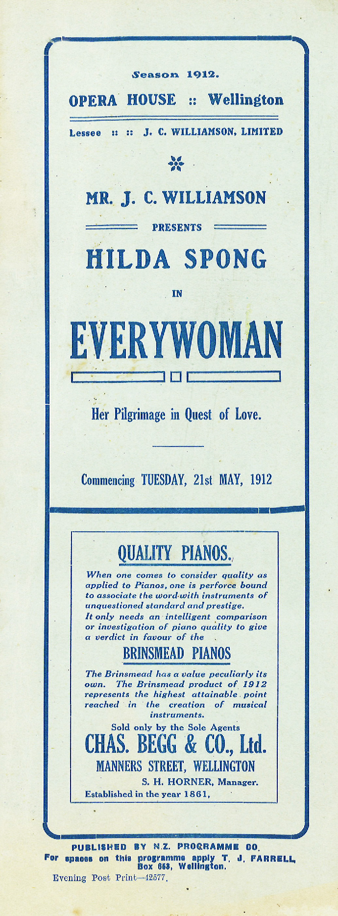 J.C. Williamson presents Hilda Spong 