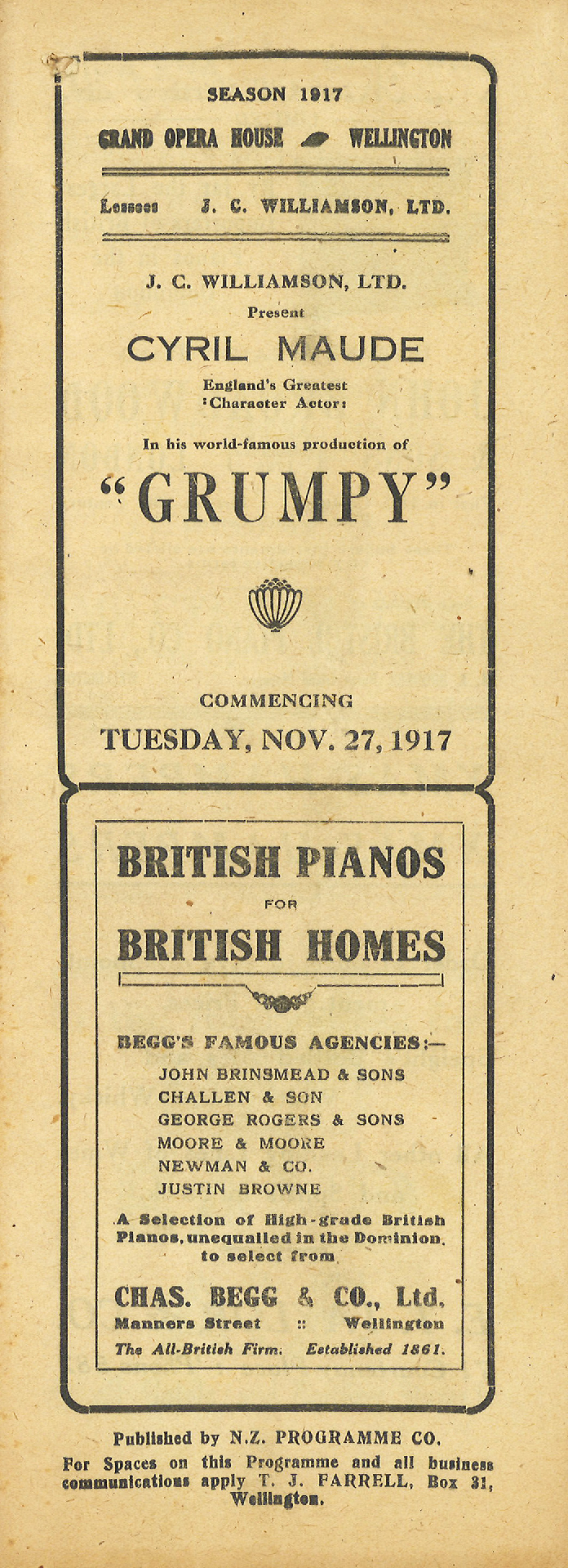 J.C. Williamson: "Grumpy"