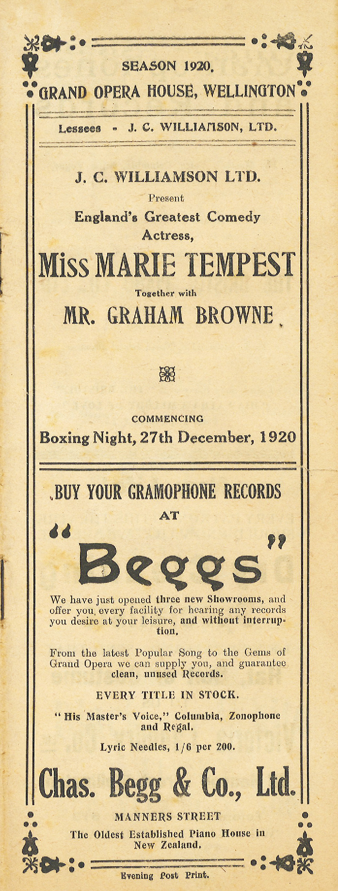 J.C. Williamson: "The Great Adventure"