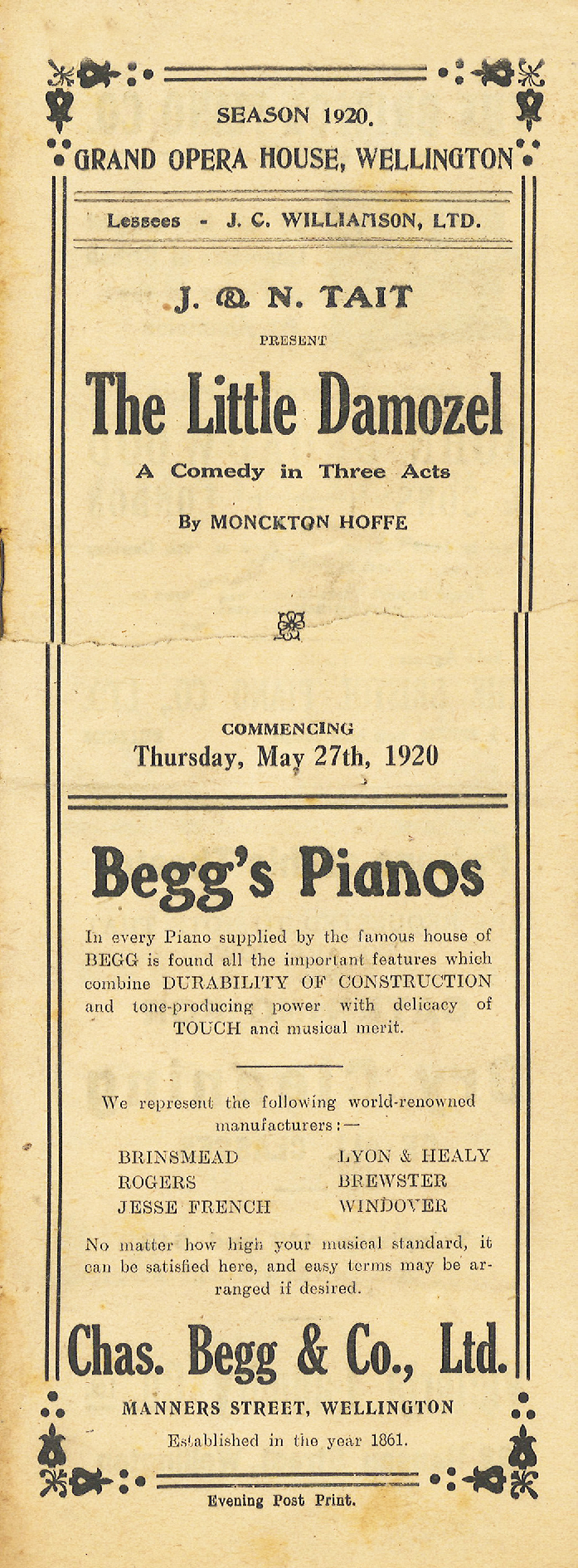 J. &amp; N. Tait: "The Little Damozel"