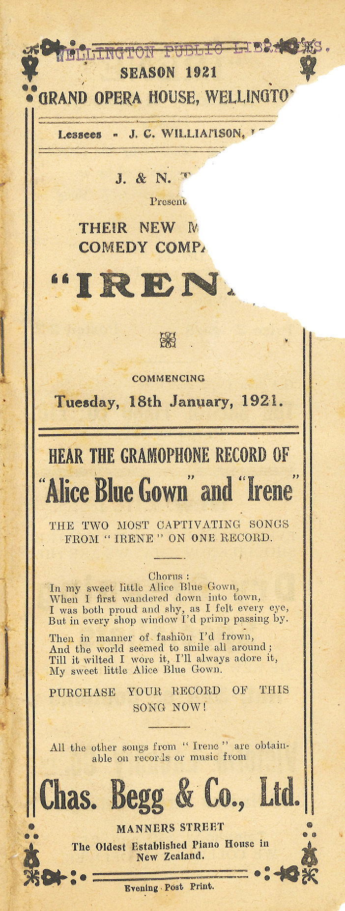 J. &amp; N. Tait: "Irene"