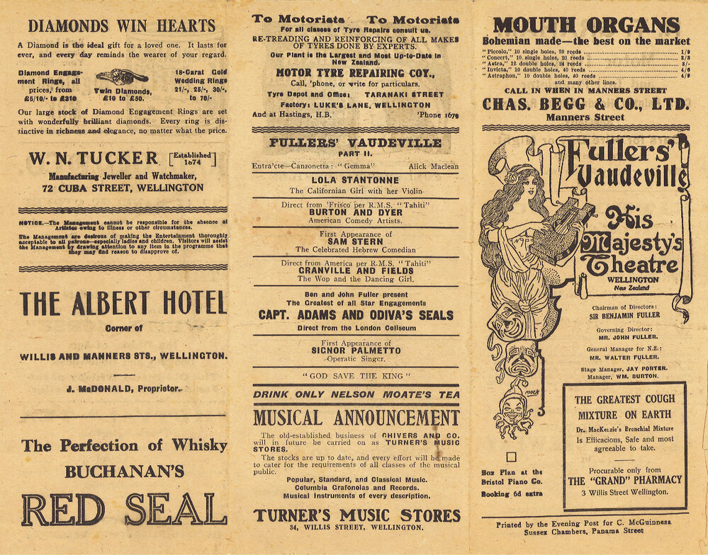 Fullers' Vaudeville at His Majesty's Theatre