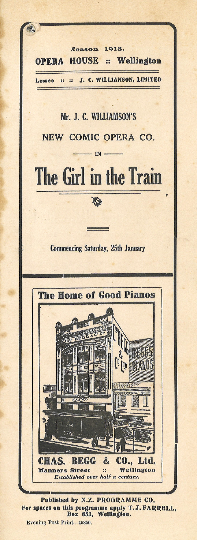 J.C. Williamson: "The Girl in the Train"