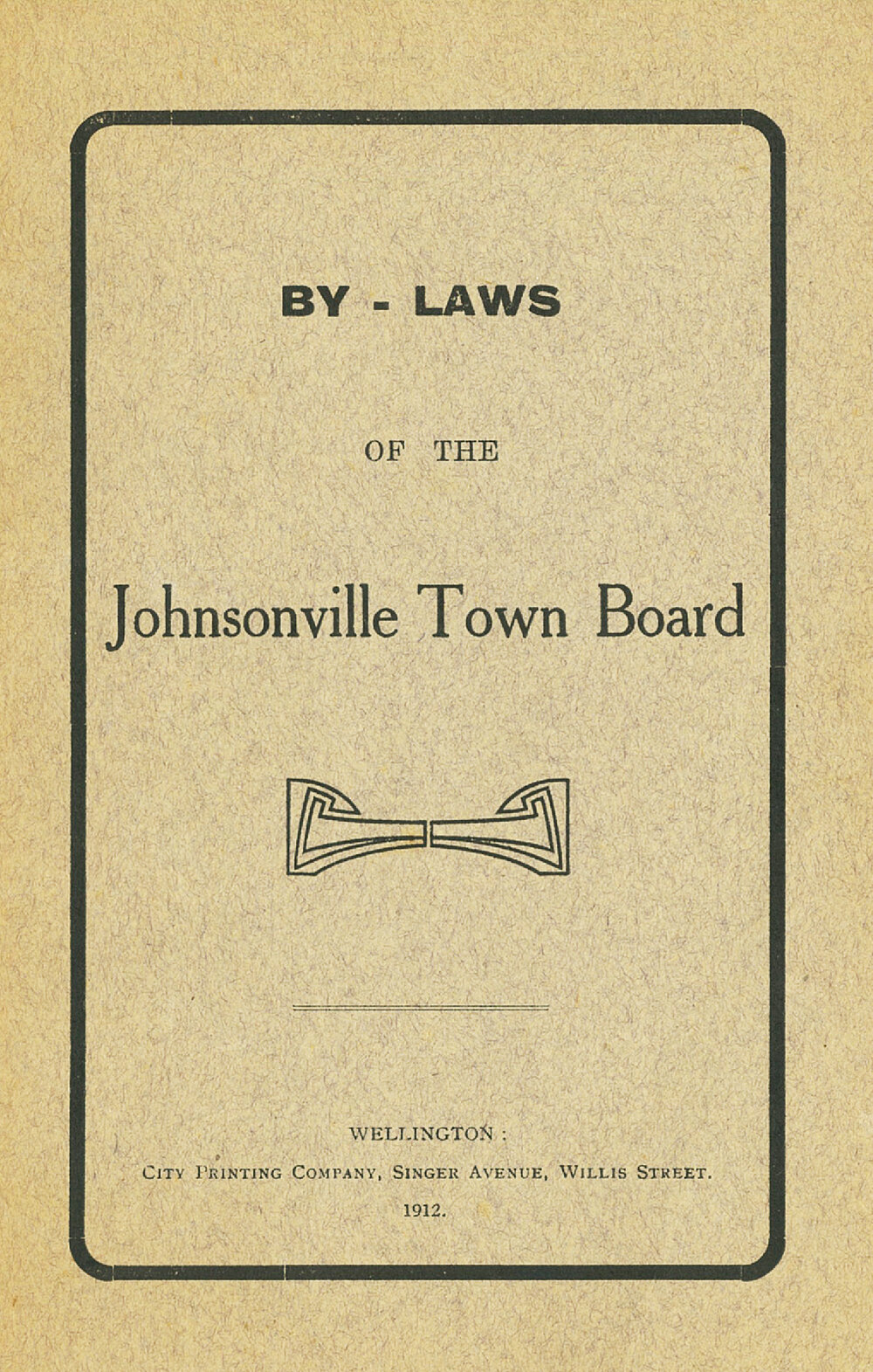 By-Laws of the Johnsonville Town Board