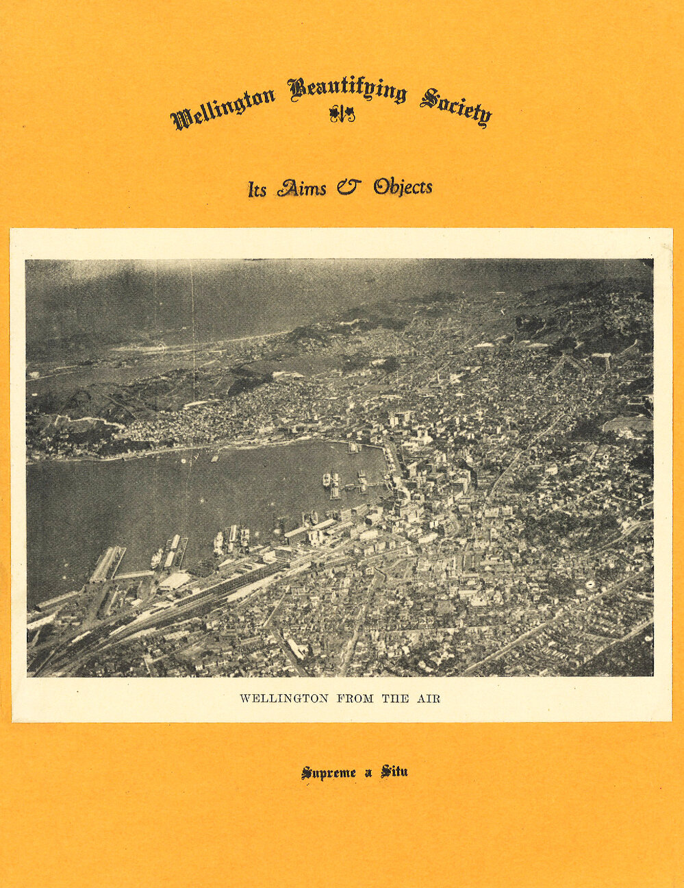 Wellington Beautifying Society: Its Aims and Objectives