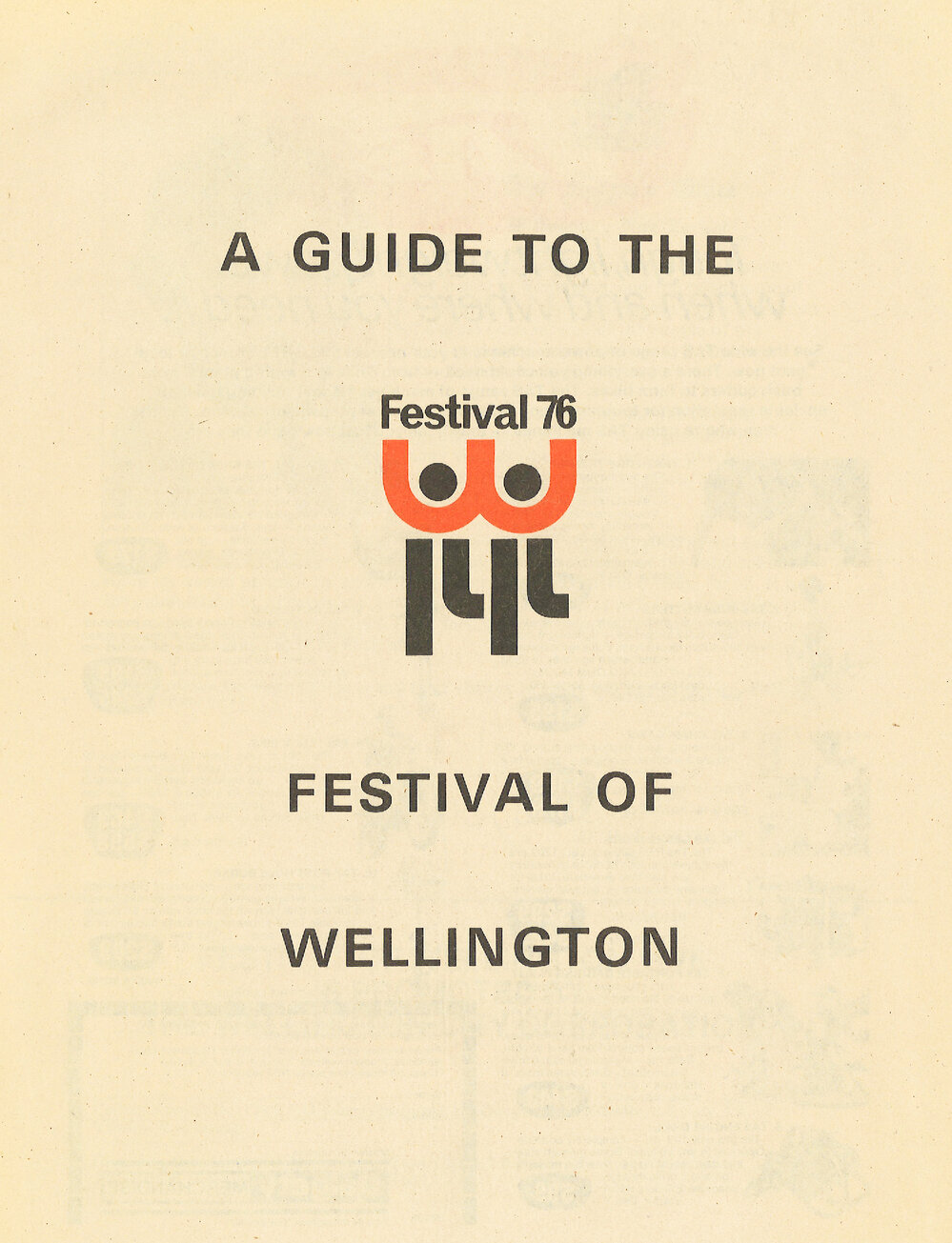 A Guide to the Festival of Wellington (1976)