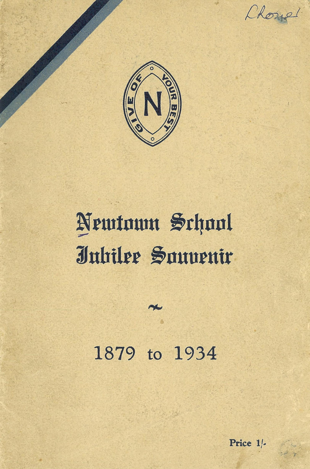 Newtown School Jubilee Souvenir, 1879 - 1934