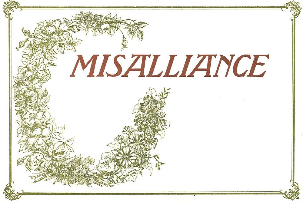 Downstage Theatre: "Misalliance"