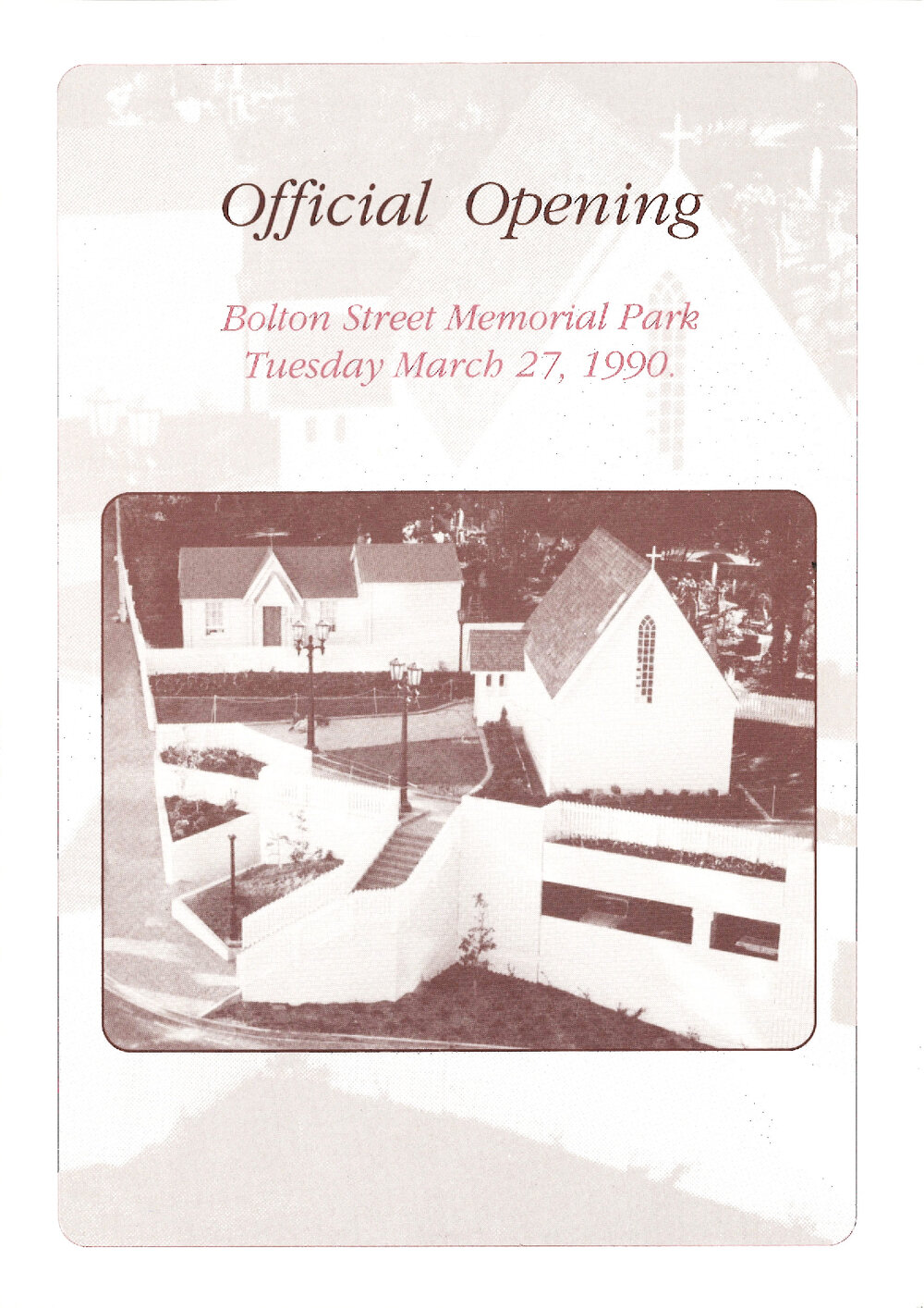 Official Opening: Bolton Street Memorial Park