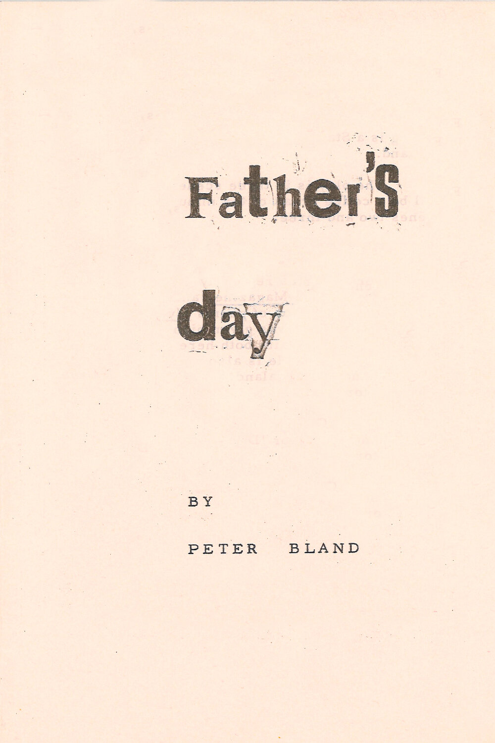 Downstage Theatre: "Father's Day"