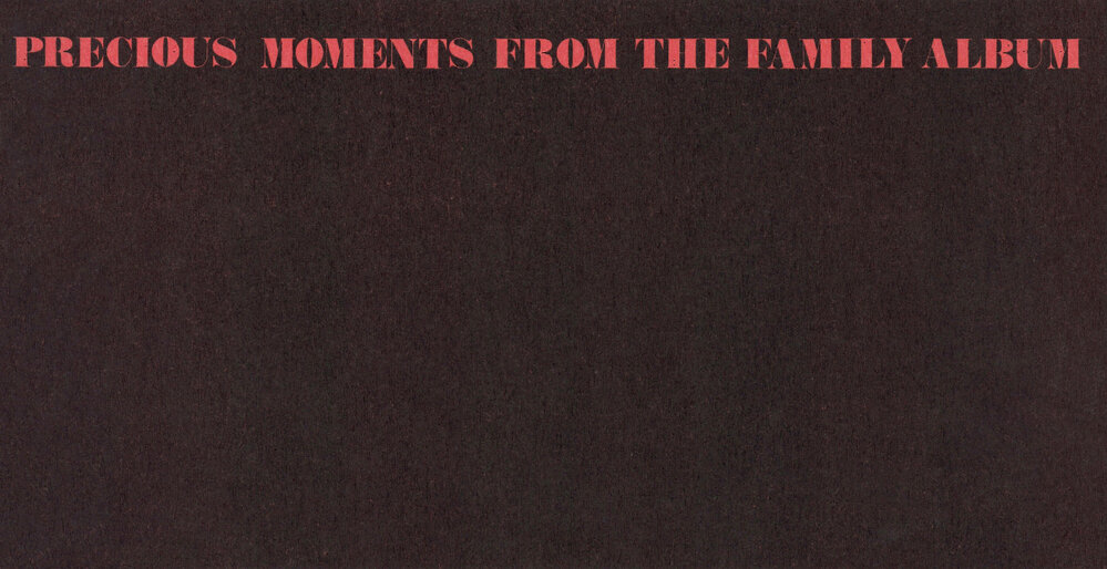 Downstage Theatre: "Precious Moments from the Family Album..."